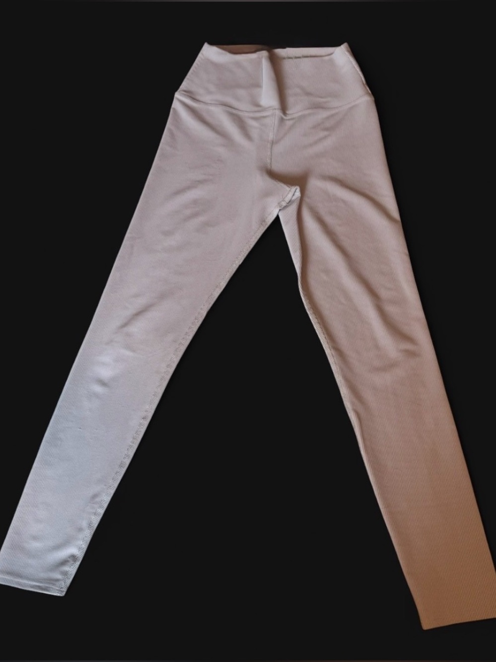 Beach Riot Ribbed High-Waist Leggings neutral tan / grey colorway medium support